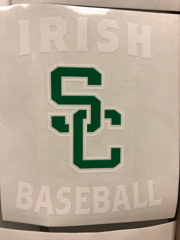 Baseball car decal