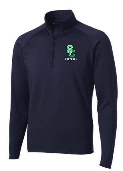 Football MEN’s Fit 1/2 zip jacket with SC FOOTBALL Embroidery