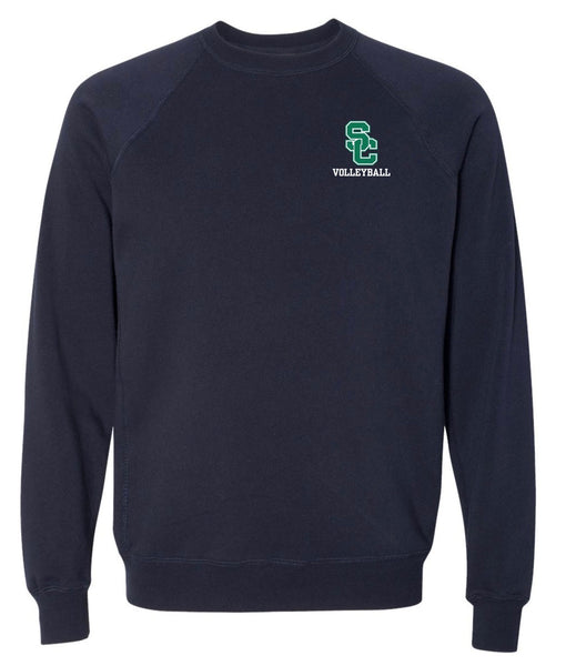 Volleyball UNISEX Crewneck Uniform Approved Sweatshirt in NAVY and CHARCOAL