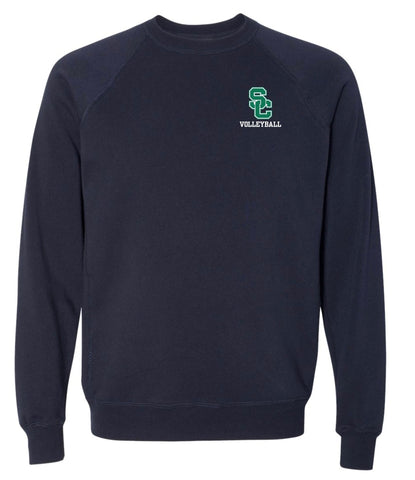 Volleyball UNISEX Crewneck Uniform Approved Sweatshirt in NAVY and CHARCOAL
