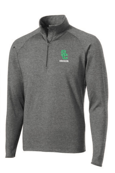 Men’s Soccer 1/2 zip Pullover with SC SOCCER Embroidery