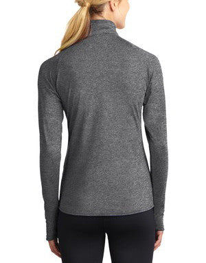 Springfield Catholic Uniform Jacket Ladies Sport-Tek®  Performance 1/2 Zip Pullover Charcoal Grey Heather