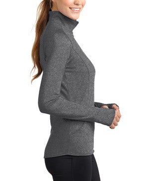 Springfield Catholic Uniform Jacket Ladies Sport-Tek®  Performance 1/2 Zip Pullover Charcoal Grey Heather