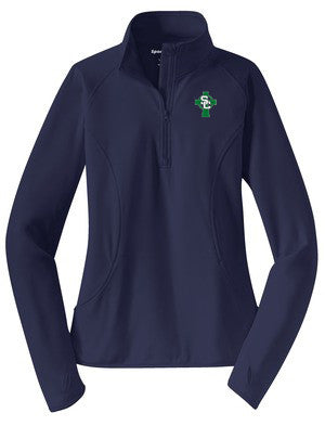 Ladies Sport-Tek®  Performance 1/2 Zip Pullover (LST 850)-   *8TH GRADE UNIFORM APPROVED Navy