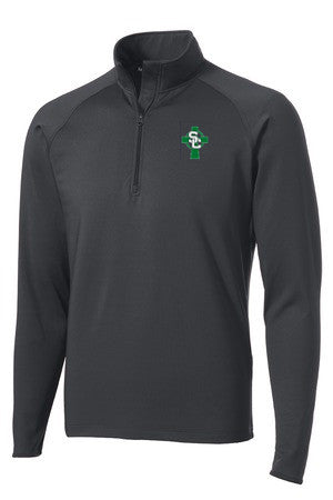 Mens SPORT-TEK® Performance 1/2 Zip Pullover (ST850)- Charcoal Grey *8TH GRADE UNIFORM APPROVED