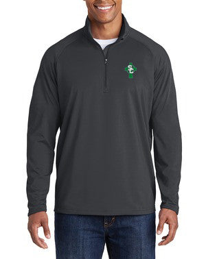 Mens SPORT-TEK® Performance 1/2 Zip Pullover (ST850)- Charcoal Grey *8TH GRADE UNIFORM APPROVED