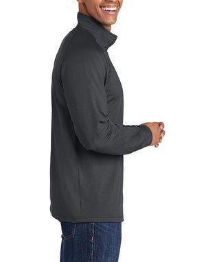 Mens SPORT-TEK® Performance 1/2 Zip Pullover (ST850)- Charcoal Grey *8TH GRADE UNIFORM APPROVED